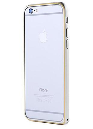 Бампер remax для iphone 6/6s halo silver