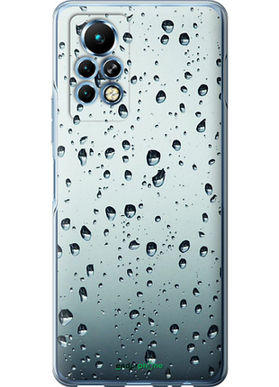 Чехол на infinix note 11 pro стекло в каплях "848u-2865-8094", чехол для телефона
