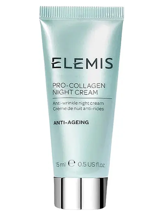 Нічний зволожуючий крем для обличчя з колагеном elemis pro-collagen night cream 15 мл