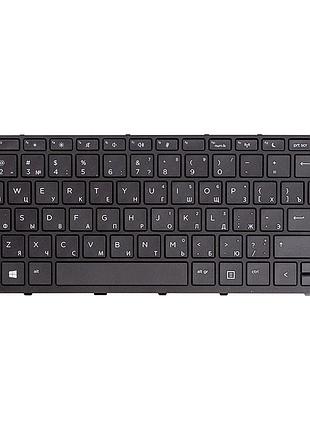 Клавіатура для ноутбука hp probook 430 g5, 440 g5 чорний, чорний фрейм