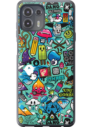 Чехол на motorola edge 20 lite стикер бомбинг 1 "693u-2496-8094"