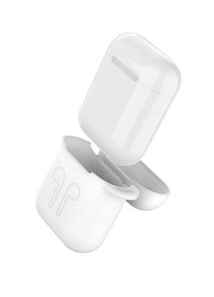 Чохол devia для навушників airpods naked білий