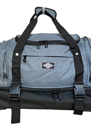 Дорожня сумка lee cooper 41680 колір сірий розмір великий l