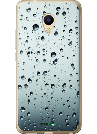 Чехол на meizu m5s стекло в каплях "848u-776-8094", чехол для телефона