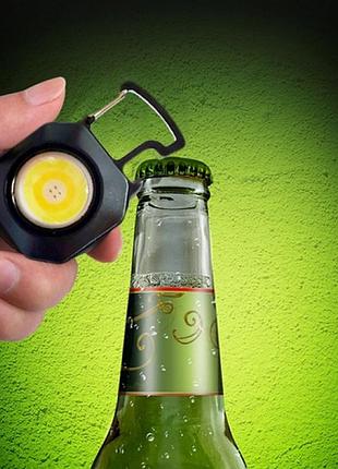Фонарь multifunctional ll-201-cob ultra (white+yellow+red), multitool, li-ion аккум., зажигалка, магнит, карабин, отвертка 6