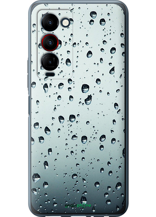 Чехол на tecno camon 18 premier стекло в каплях "848u-2652-8094", чехол для телефона