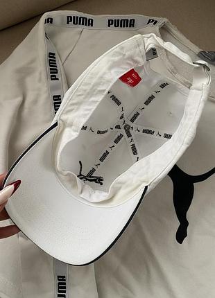 Кепка біла puma 3