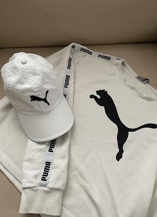 Кепка біла puma