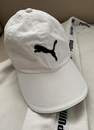 Кепка біла puma 2