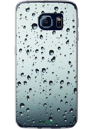 Чехол на samsung galaxy s6 edge g925f стекло в каплях "848u-83-8094", чехол для телефона