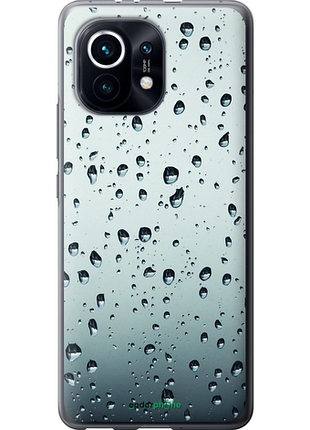 Чехол на xiaomi mi 11 стекло в каплях "848u-2253-8094", чехол для телефона