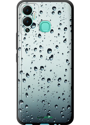 Чехол на infinix hot 12 play стекло в каплях "848b-2759-8094", чехол для телефона