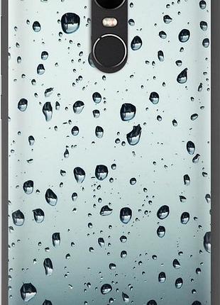 Чехол на xiaomi redmi note 4x стекло в каплях "848u-951-8094", чехол для телефона
