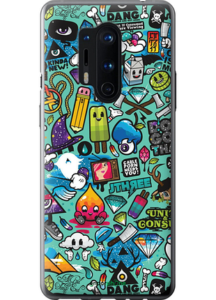 Чехол на oneplus 8 pro стикер бомбинг 1 "693u-1896-8094", чехол для телефона