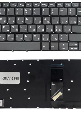 Клавиатура lenovo ideapad 320-15iap 320-15abr 320-15ast 320-15isk 330-15ikb 330-15ich 320-17isk 720-15ikb серая без рамки прямой