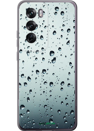 Чехол на oppo reno12 pro 5g стекло в каплях "848u-3740-8094", чехол для телефона