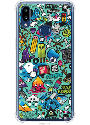Чехол на samsung galaxy a10s a107f стикер бомбинг 1 "693sp-1776-8094"