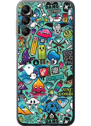 Чехол на samsung galaxy a14 a145f стикер бомбинг 1 "693u-2937-8094", чехол для телефона