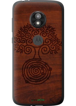 Чехол на motorola moto e5 play узор дерева "4119u-1429-8094", чехол для телефона