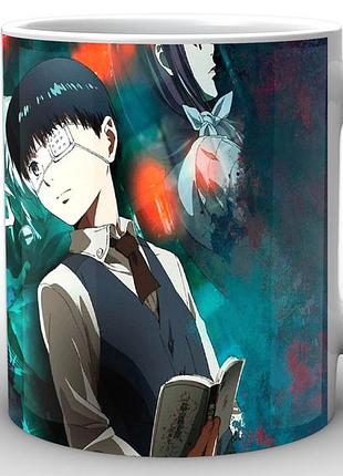 Кружка geek land біла tokyo ghoul токійський гуль персонажі tg.02.011
