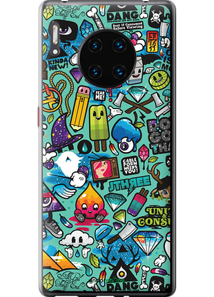 Чехол на huawei mate 30 pro стикер бомбинг 1 "693u-1796-8094", чехол для телефона