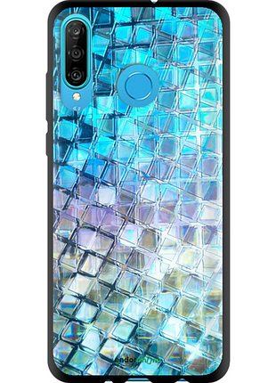 Чехол на huawei p30 lite переливающаяся чешуя "227b-1651-8094", чехол для телефона