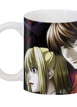 Кружка death note- эль, лайт, миса j.02.24
