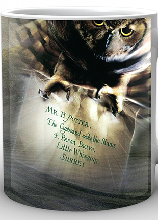 Кухоль geekland harry potter гаррі поттер лист hp.02.033 білий
