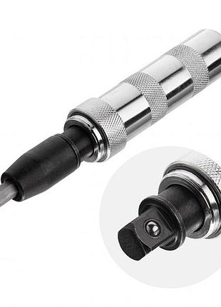 Отвертка ударная с комплектом насадок 6 ед. intertool ht-0430
