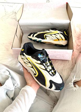 Кросівки puma inhale distressed pack yellow grey x a$ap rocky