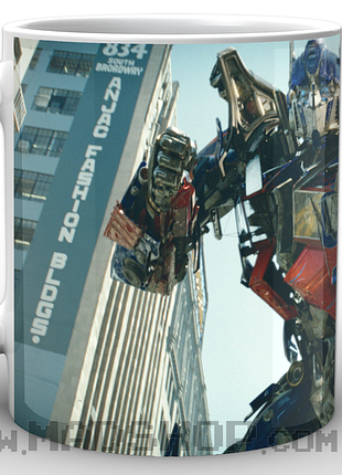 Кухоль geekland трансформери transformers оптимус на фоні будинків tf.002.07