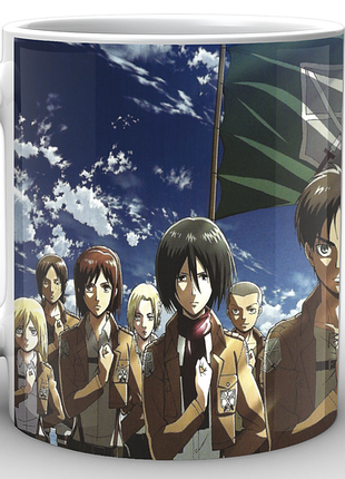 Кружка geek land белая атака титанов attack on titan photo at.02.005