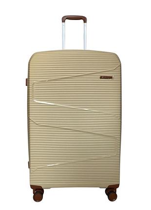 Валіза worldline airtex 293 колір кремовий розмір великий l