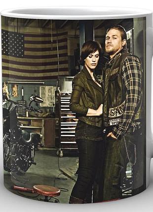 Кружка geek land белая сыны анархии sons of anarchy poster sa.002.15