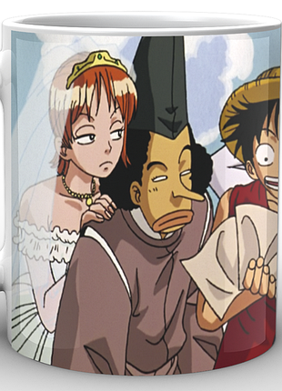 Кружка geek land белая большой куш one piece все в сборе op.02.002