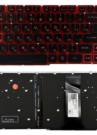 Клавиатура acer nitro 5 an515-54 an517-51 nitro 7 an715-51 черная без рамки подсветка прямой enter pwr original prc (pk132k11a00)