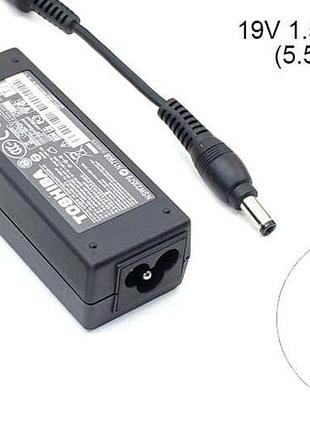 Блок питания для ноутбука toshiba 19v 1.58a 30w 5.5x2.5mm (как оригинал) 1 день гар.