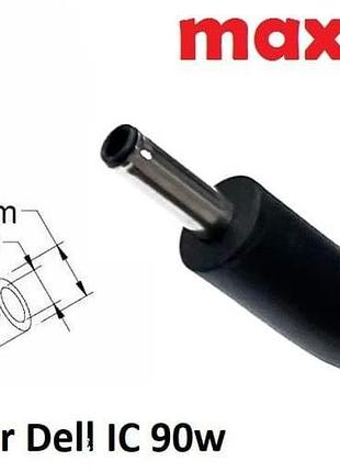 Dc кабель для блока питания 4.5x3.0(2.7)mm (+pin) (+чип ic dell 90w) (5a) (1.2m) (a class) 1 день гар.