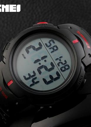 Наручные часы skmei 1068rd black-red 2