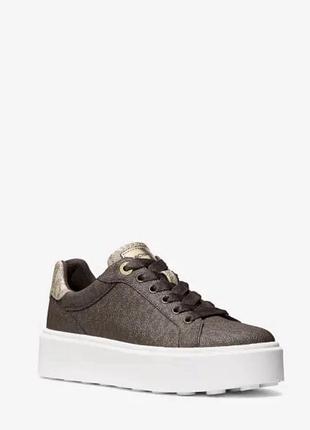 Взуття michael kors romey two-tone logo platform sneaker