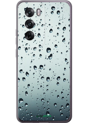 Чехол на oppo reno12 5g стекло в каплях "848u-3742-8094", чехол для телефона