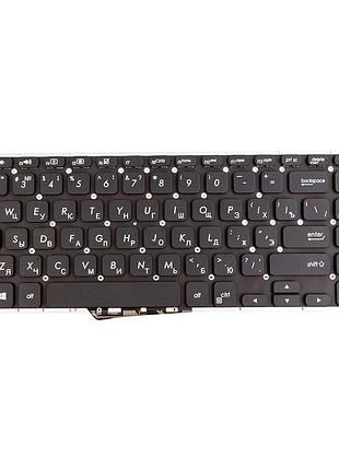 Клавиатура для ноутбука asus x512j, x512f черная, без фрейма