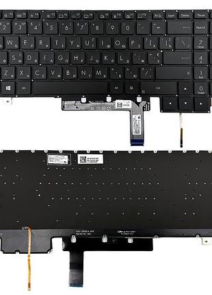 Клавиатура asus proart studiobook 16 h5600q h7600z w5600 w7600z w7600h черная без рамки прямой enter подсветка original prc