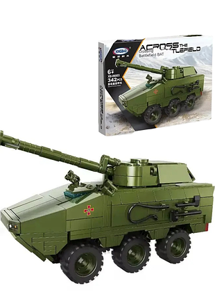 Конструктор детский.игровой военный бтр всу "отаман" на 342 детали