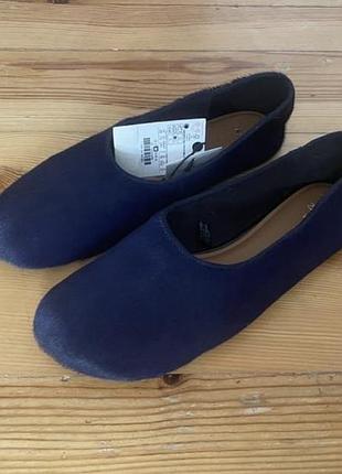 Шкіряні мокасіни балетки zara 7