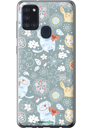 Чехол на samsung galaxy a21s a217f котята v3 "1223u-1943-8094", чехол для телефона