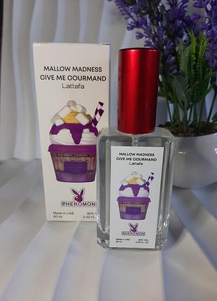 Сладко-ягодный гурманский аромат тестер lattafa mallow madness- give me gourmand 60 мл латтафа гов ми гурманд меллоу меднес
