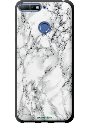Чохол на huawei honor 7a pro мармур білий "4480b-1440-8094", чохол для телефона