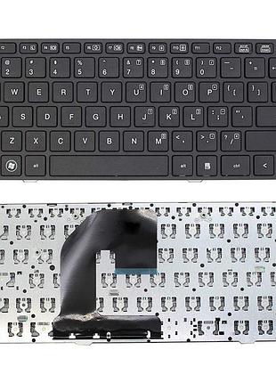 Клавиатура для ноутбука hp elitebook 8460p, probook 6460b чорный, чорный фрейм