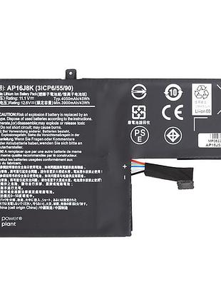 Акумулятор powerplant для ноутбуків acer chromebook 11 c731 (ap16j8k) 11.1v 4050mah